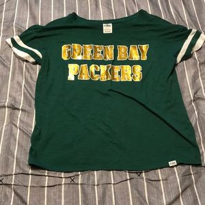 Victoria secrets pink Green Bay packer T-shirt
